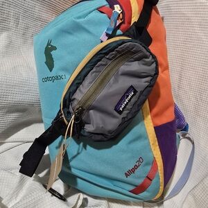 Billbo Baggies Basic TllBundle– Cotopaxi Allpa 20 Yellow + Patagonia Hip Green